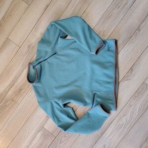 Arc'teryx Textured Blue Zip Pullover